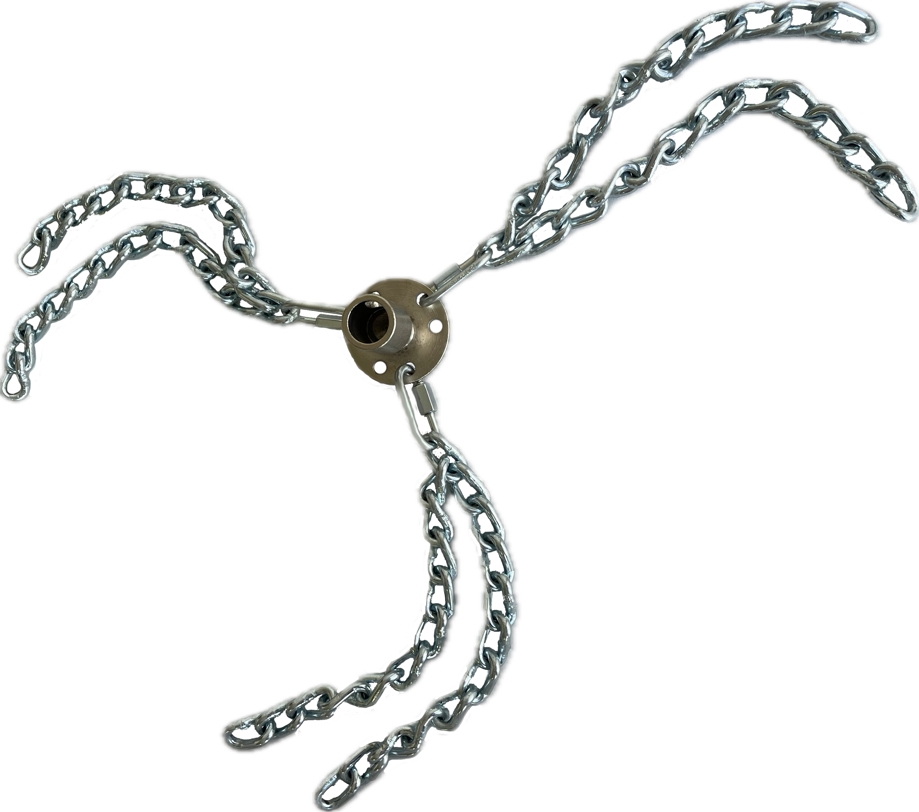7246 New Deluxe ButtonLok Chain Whip Set w/small (up to 8x8") and large (up to 12x12") chains